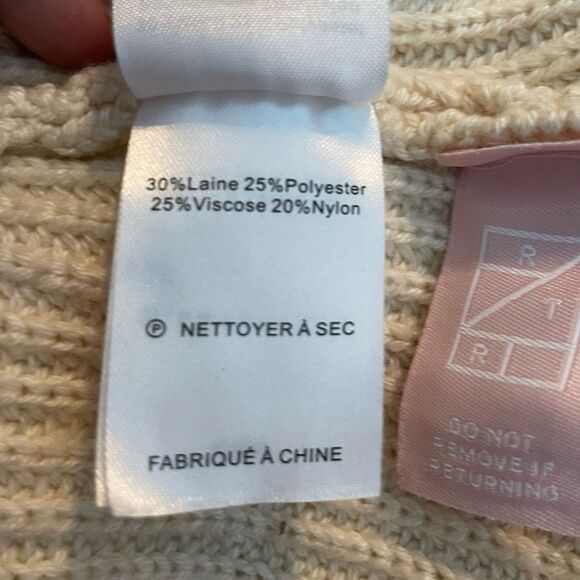 Adam Lippes Belted Embellished Ribbed Ivory Cardigan Sweater XS - Picture 9 of 11